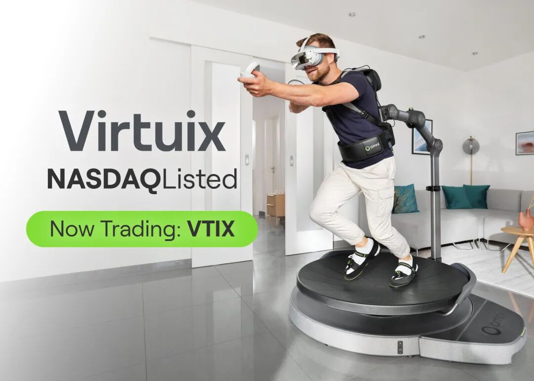 祝贺Virtuix纳斯达克上市！九游老哥携手加速AI融合应用工业化